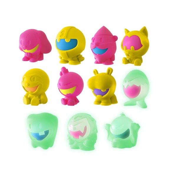 Needoh Dohjees Squish Toys 3 Pack set including 1 Glow  in the Dark - Picture 5 of 9